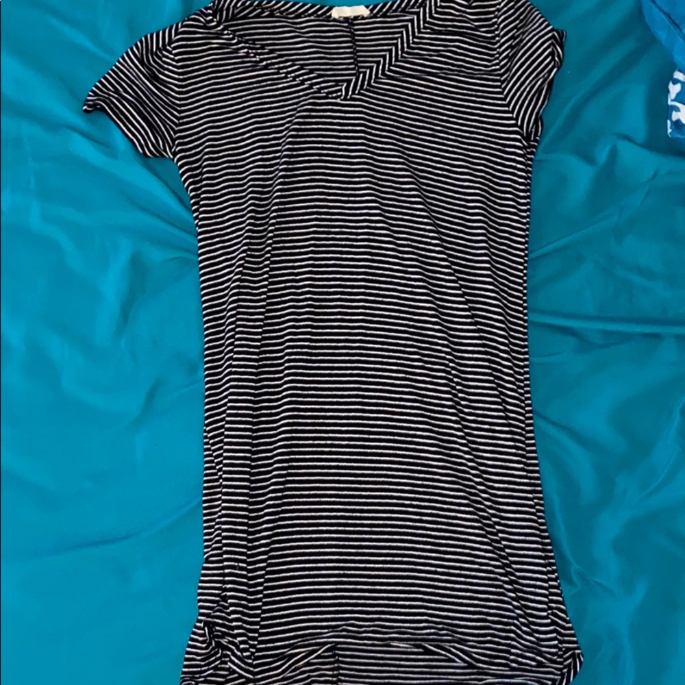 Large black and white dress